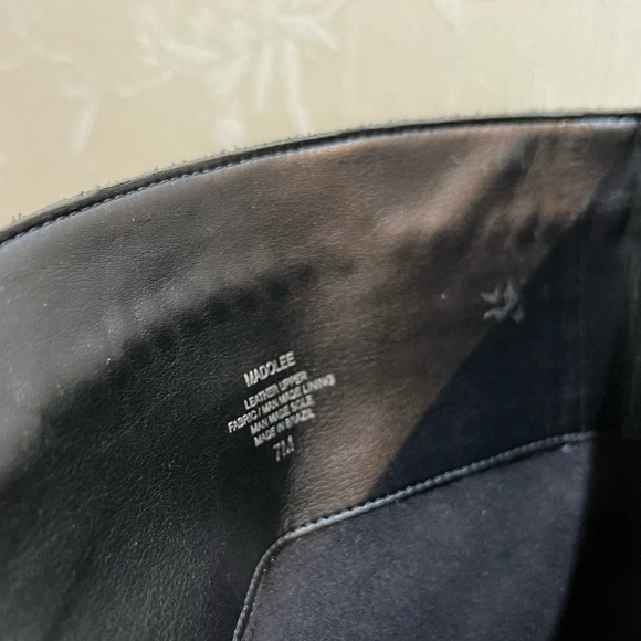 Vince Camuto " Madolee"  Braided Black Suede Tall Block Heel Boots - Picture 7 of 7